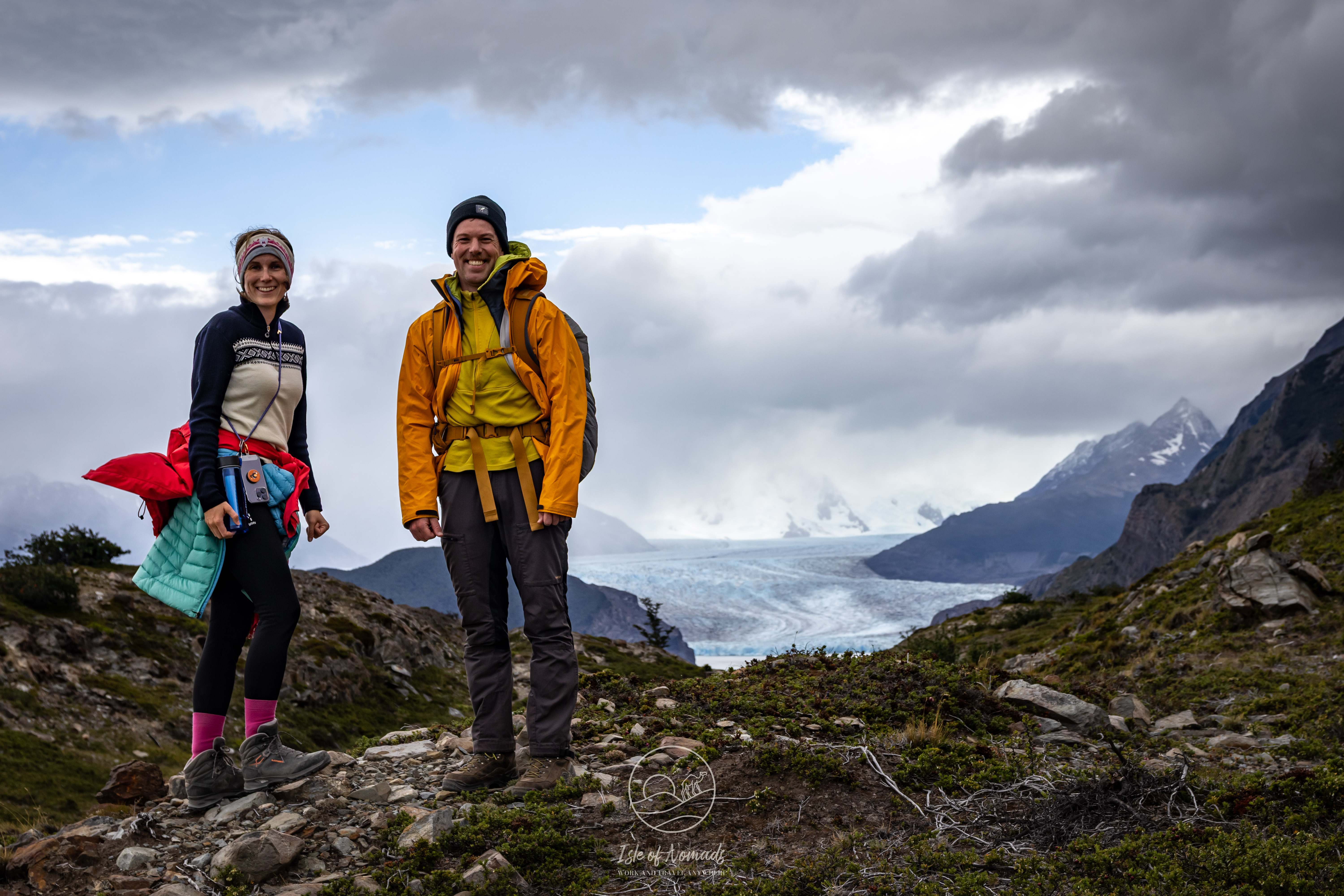 First day of the W trek, we still had lots of energy!