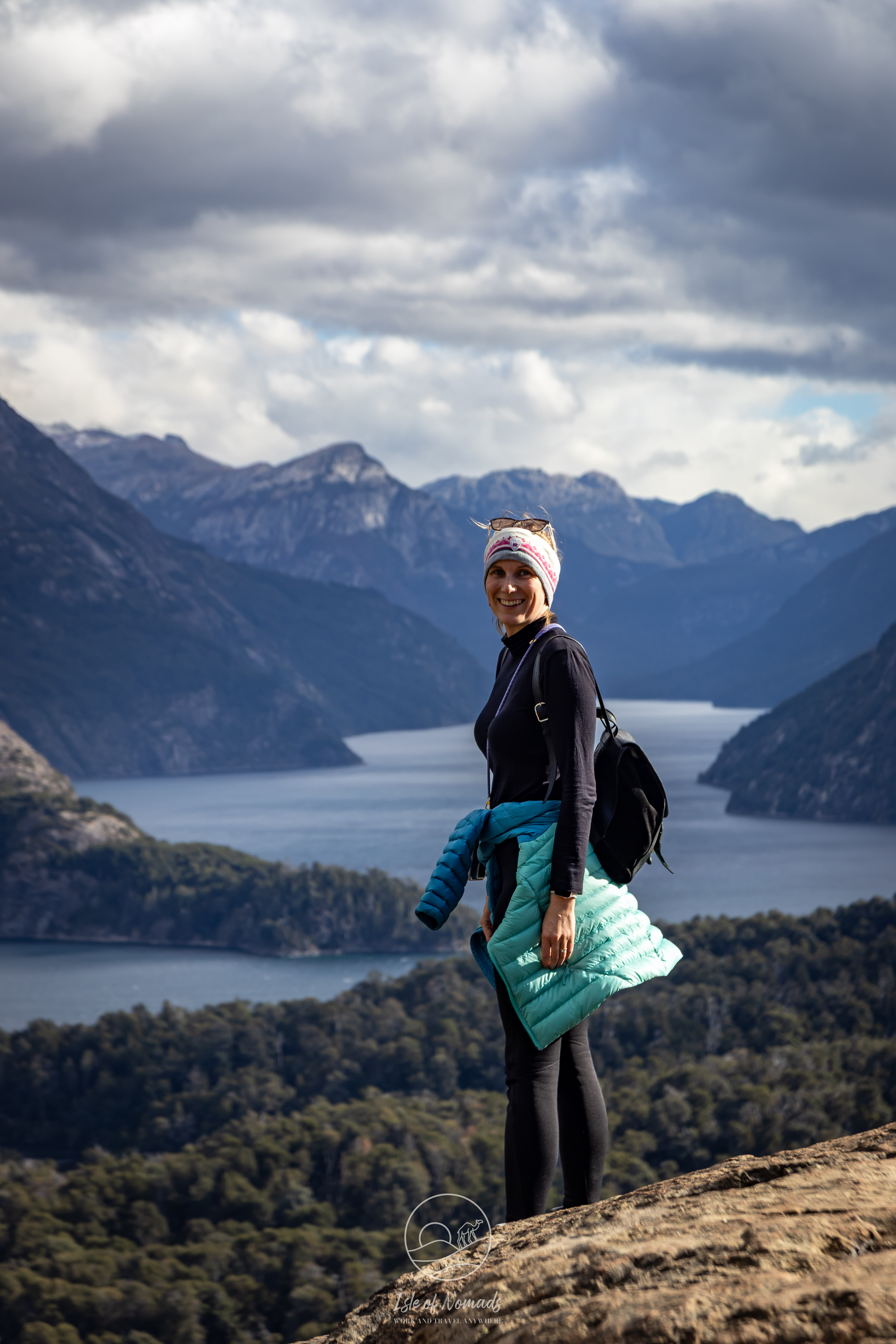 Laura at one of the hikes around Bariloche