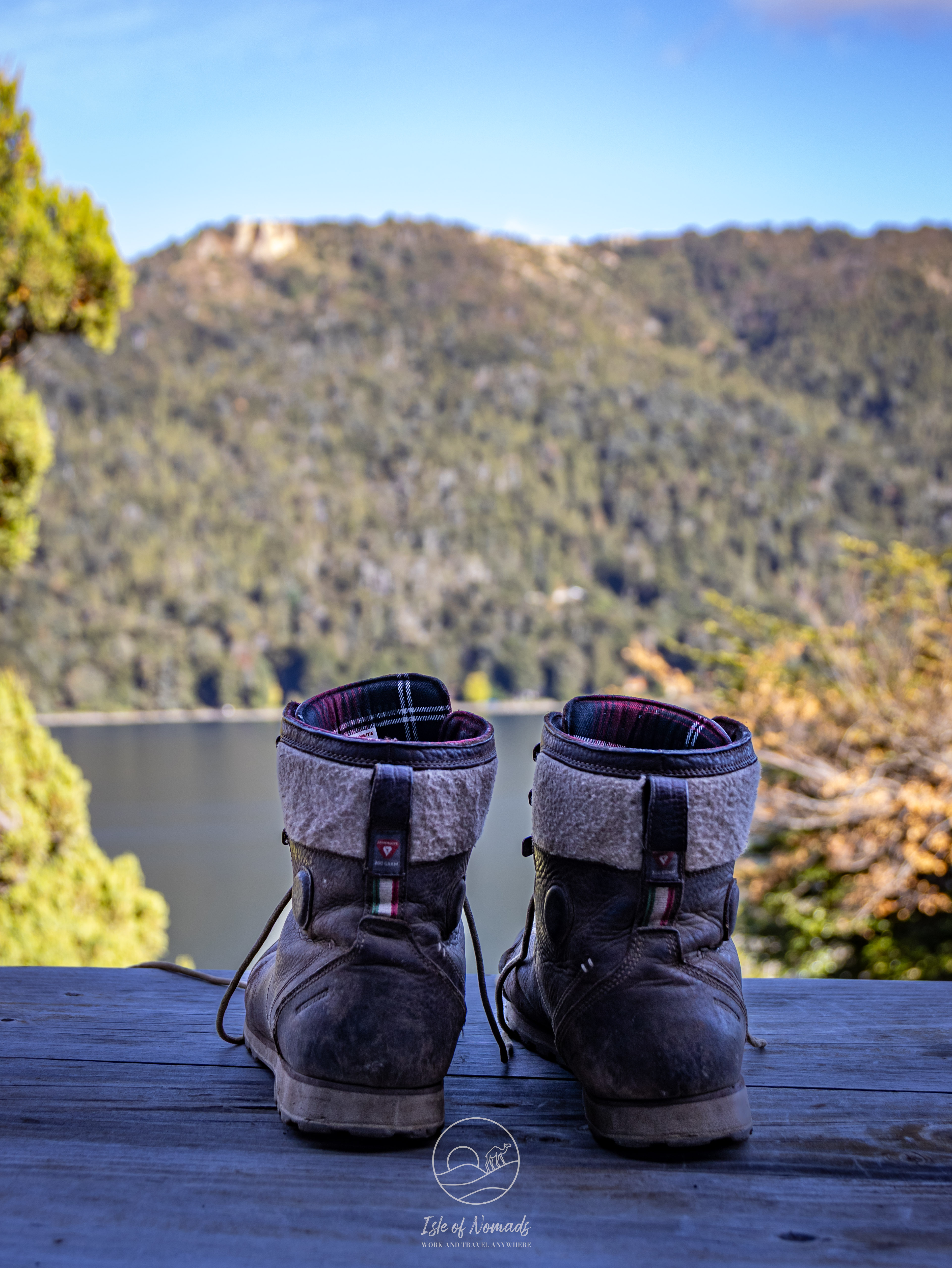 Cordt threw out his old hiking boots after this trip - but not before commemorating them with this picture