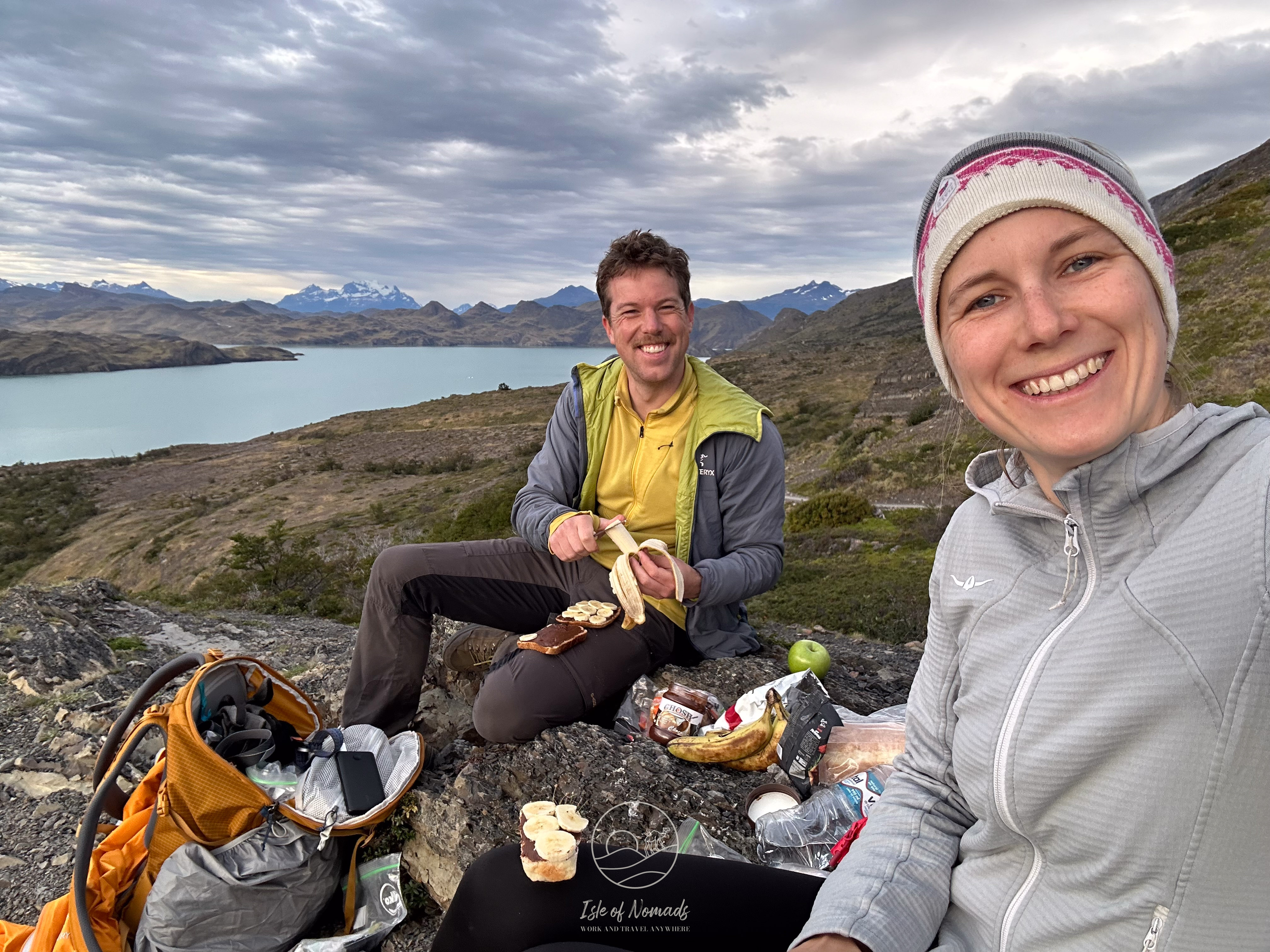Nutella with Bananas is amazing on a normal day, but try hiking 25km and then eating it - it's out of this world