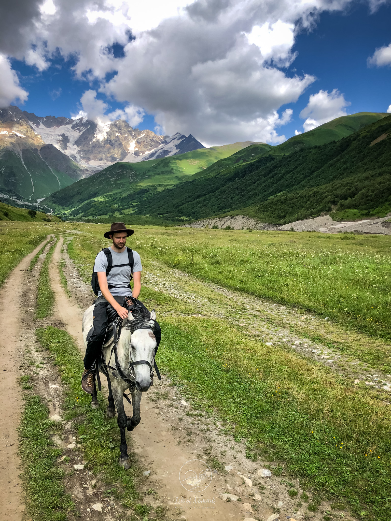 Cordt loved the ride, but taking the backpack was definitely a mistake