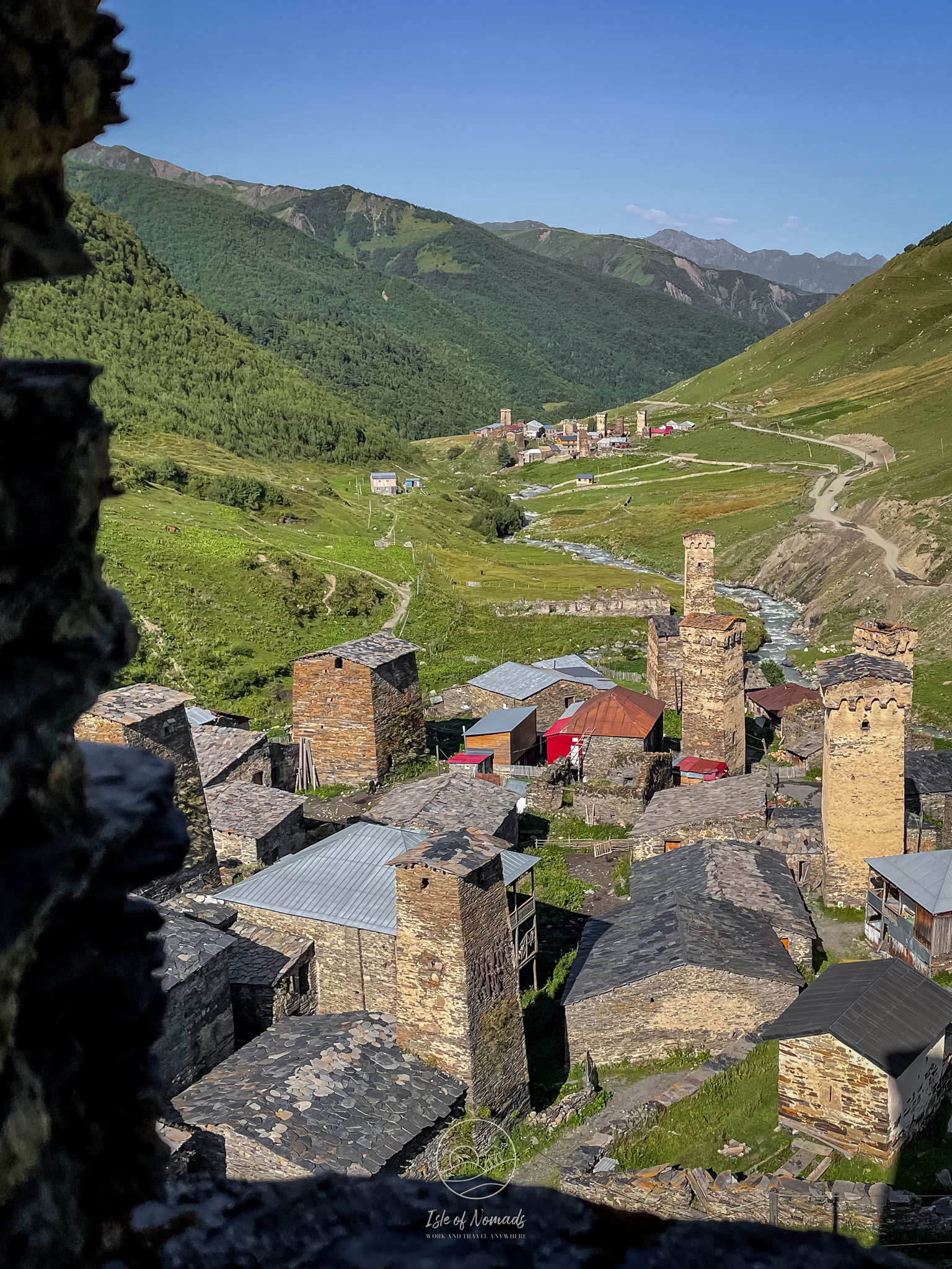 South-East view from one of the tower windows