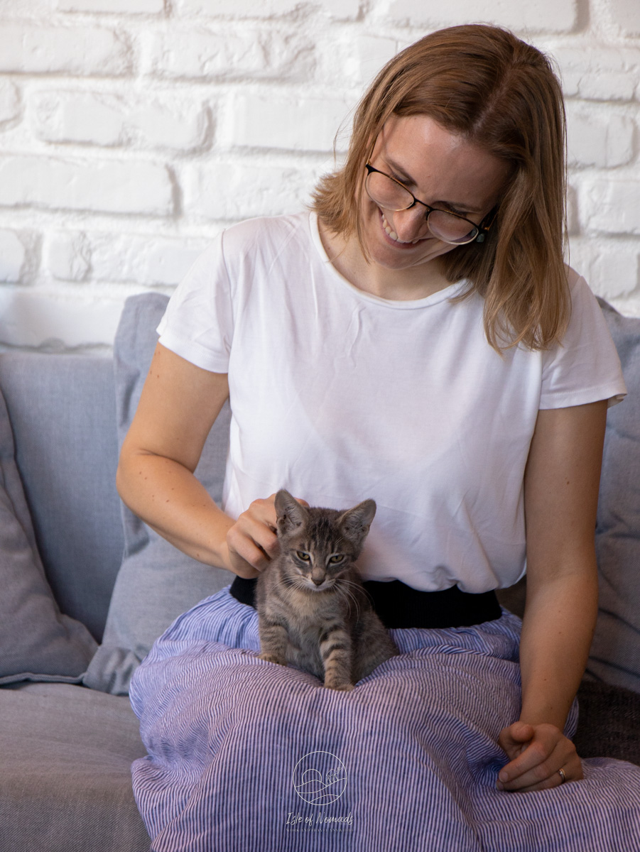 Our apartment came with some kitties who secured the door