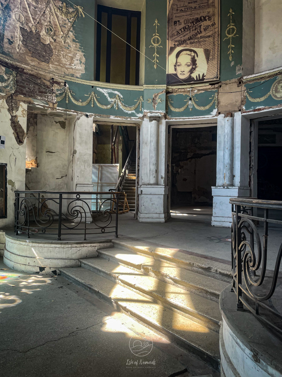 The Apollo Cinema looks like a set for a horror movie from the inside