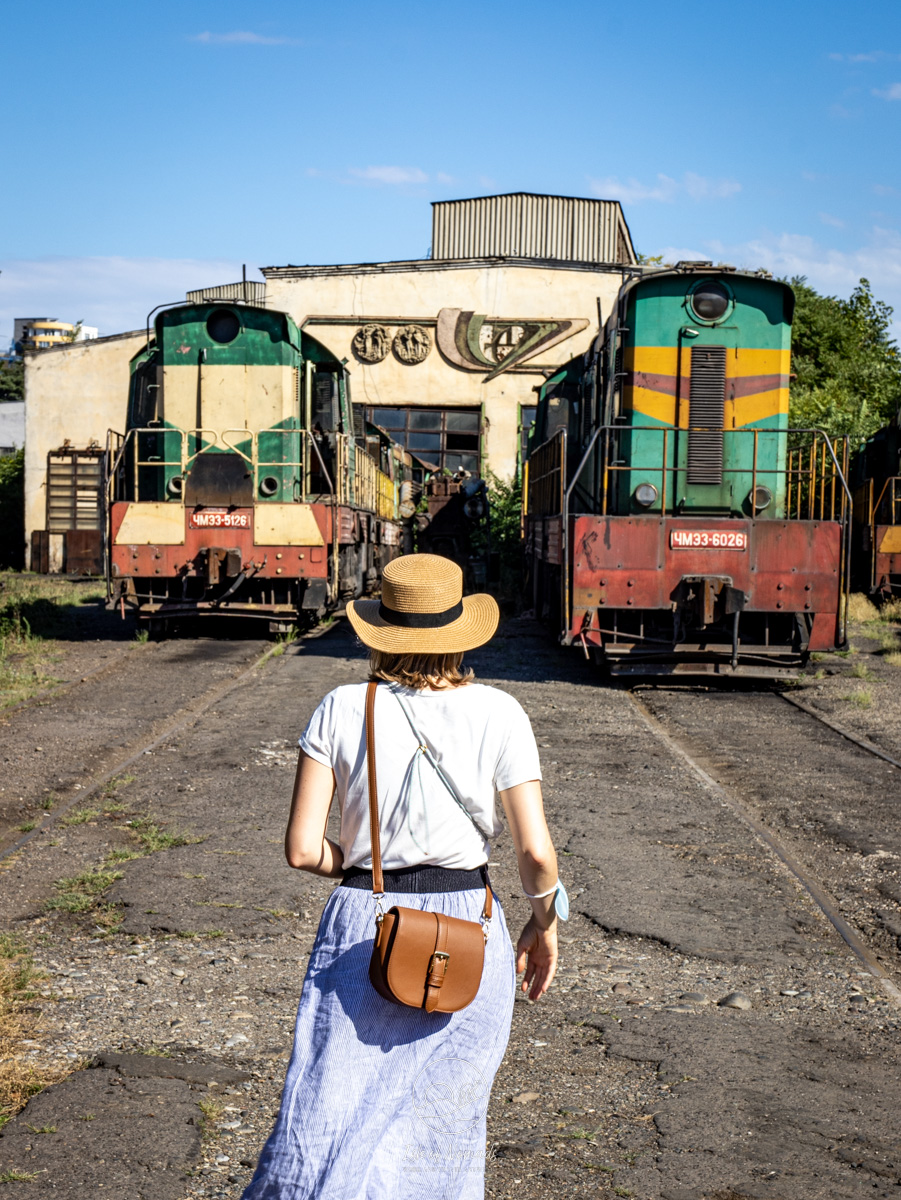 The old train depot lends itself for beautiful pictures