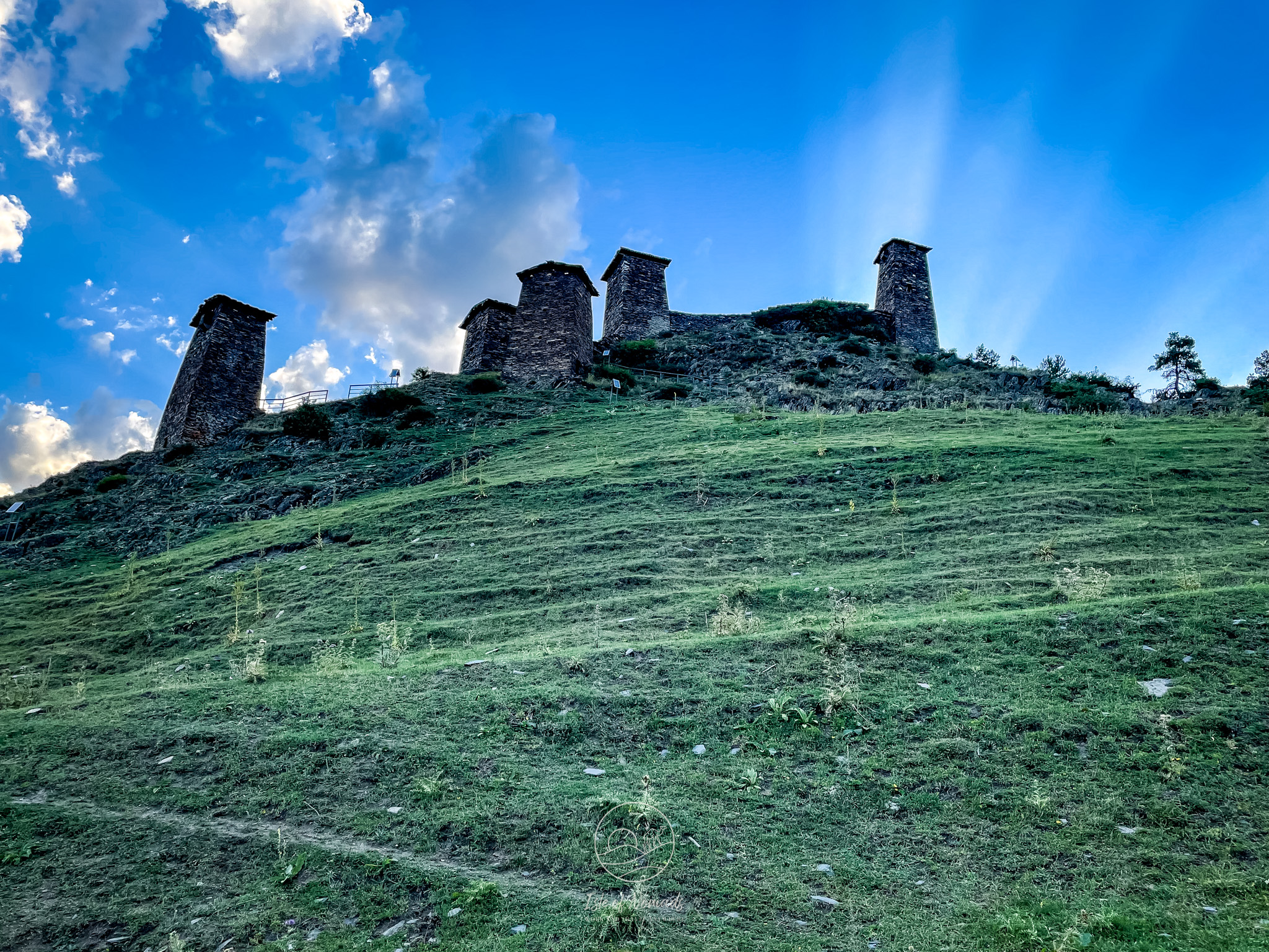 The Kesalo Fortress in the evening light