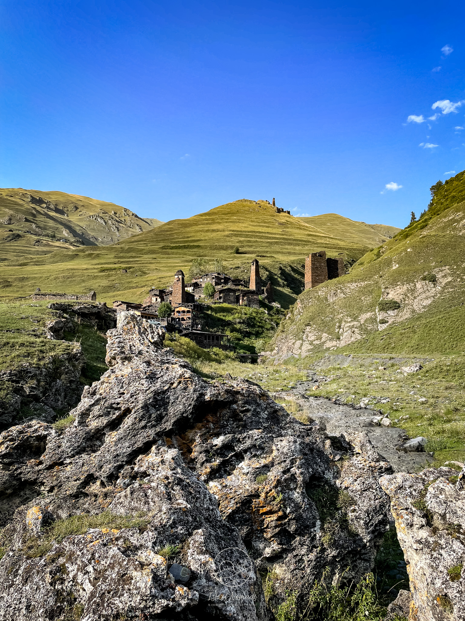 Even in the abandoned village on the top of the hill you can find a guest house