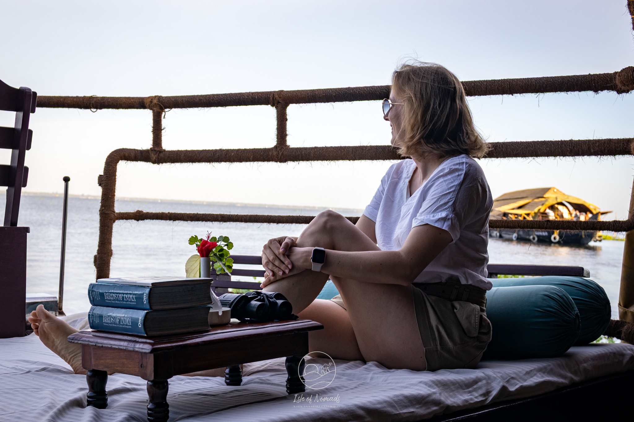 Chilling on our houseboat