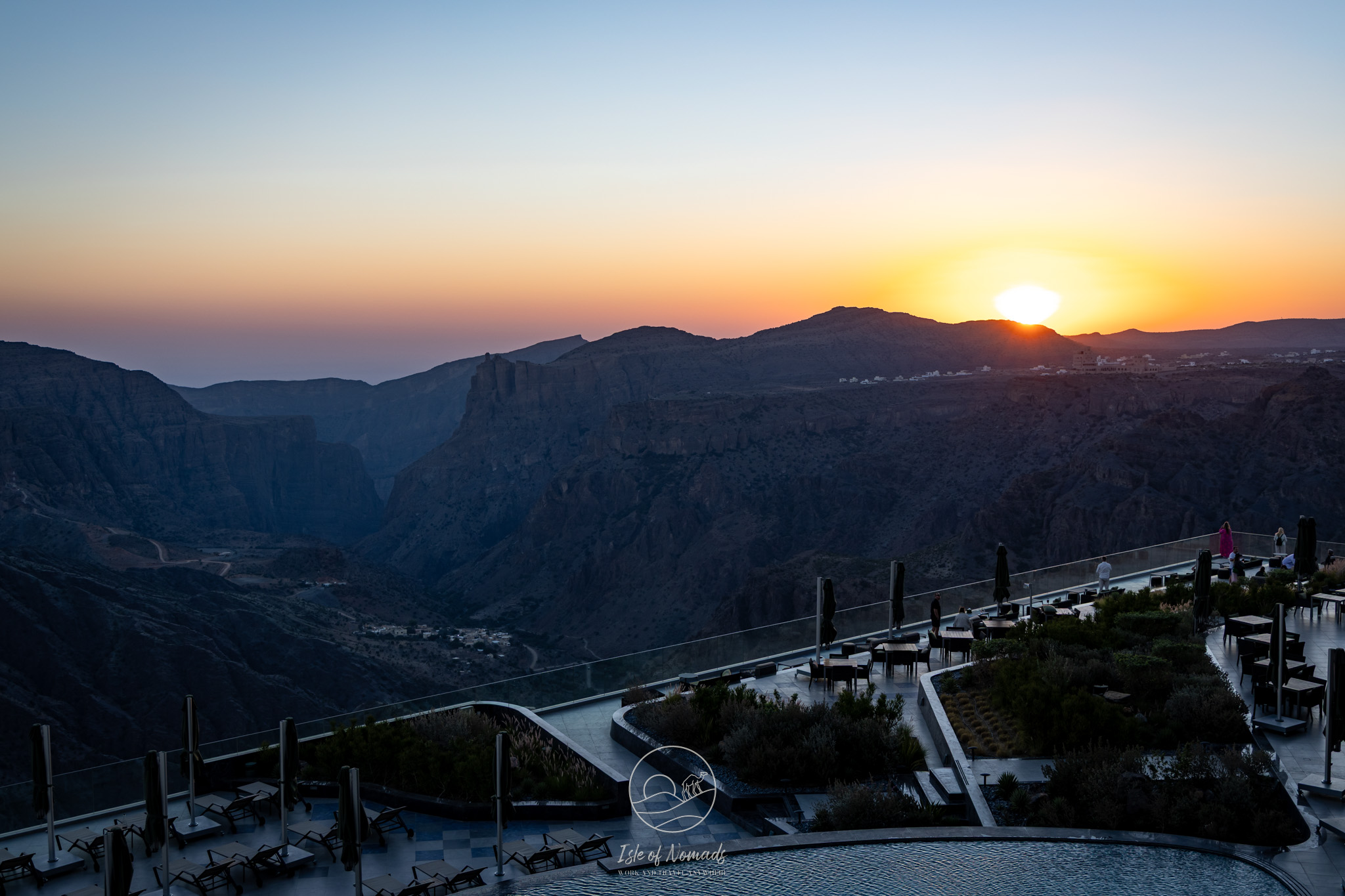Views from our hotelroom in Jabal Shams