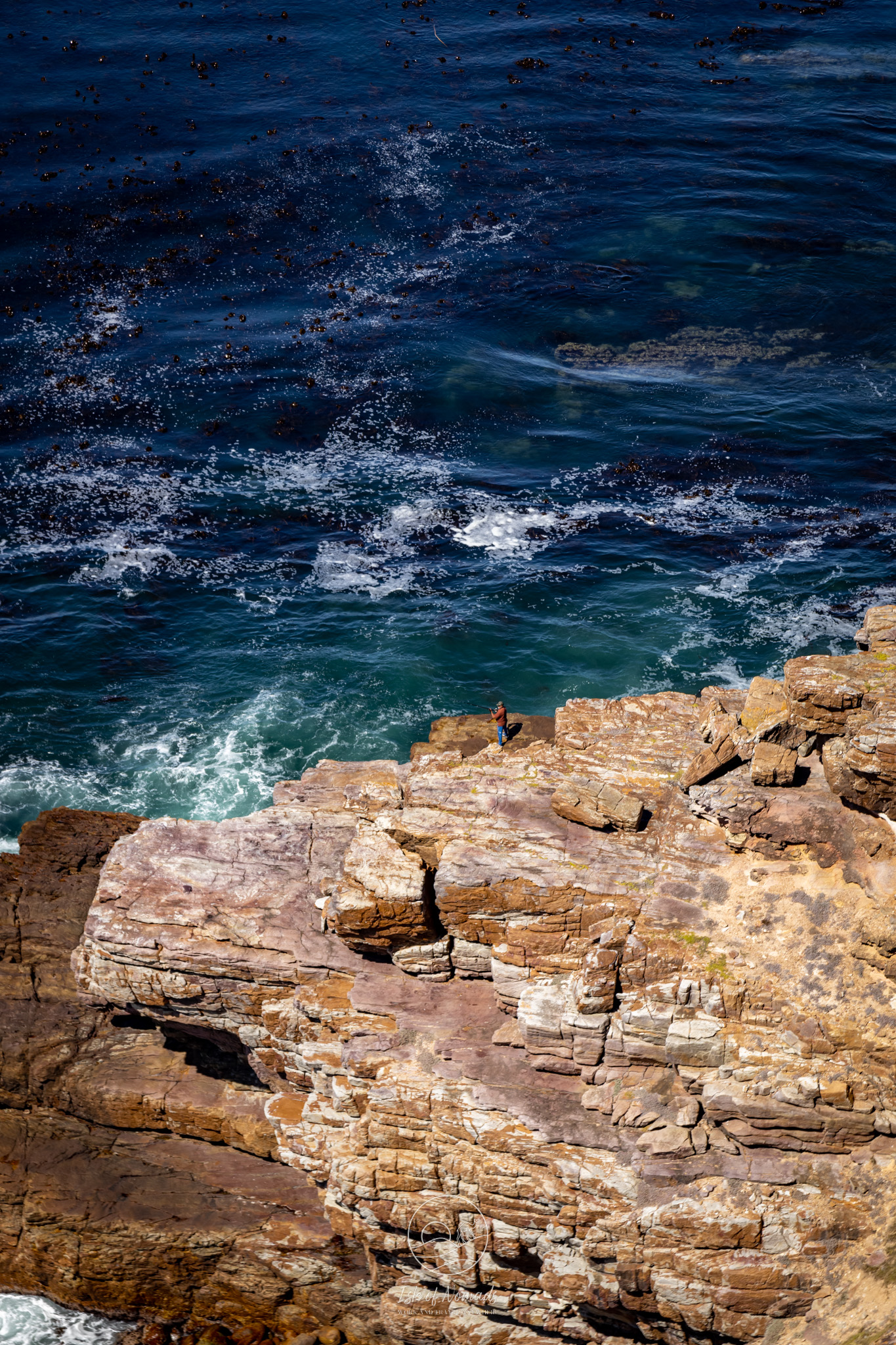 A fisherman at Cape Point